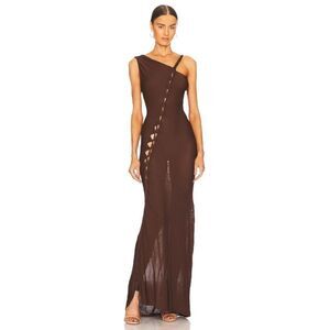 Aya Muse Birch Dress in Chocolate‎